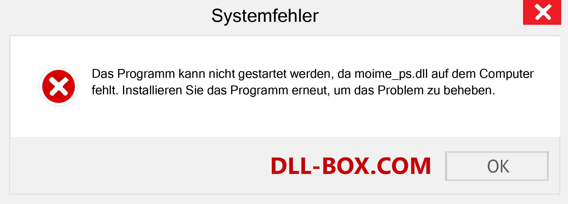 moime_ps.dll-Datei fehlt?. Download für Windows 7, 8, 10 - Fix moime_ps dll Missing Error unter Windows, Fotos, Bildern